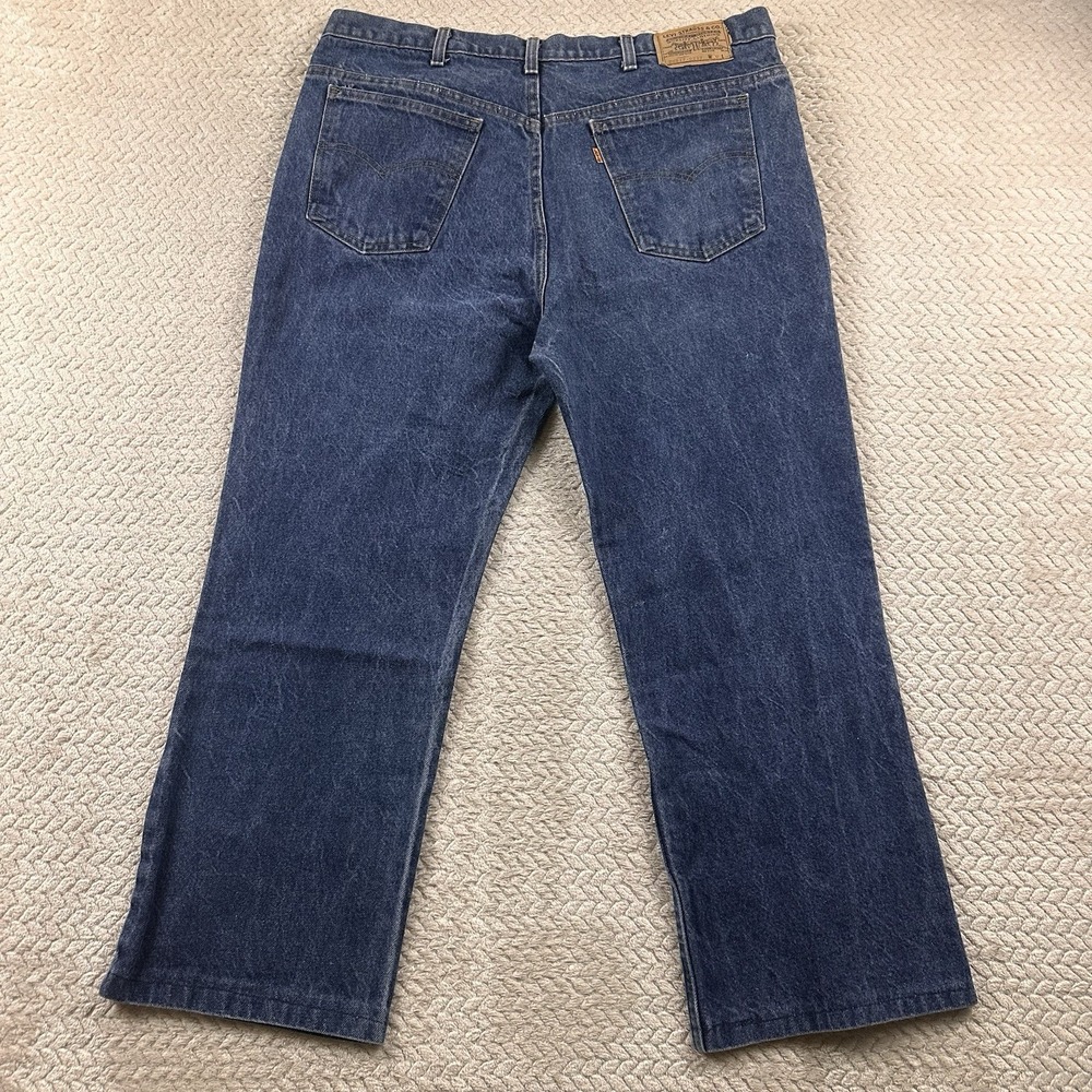 Vintage Levi's 517 Orange Tab Men's 38x30 Stone Wash Skater 80's 90's Y2K Hemmed - Picture 3 of 16